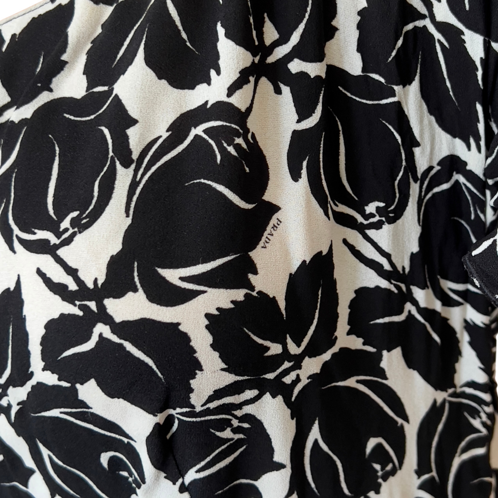 Prada Navy Floral Dress