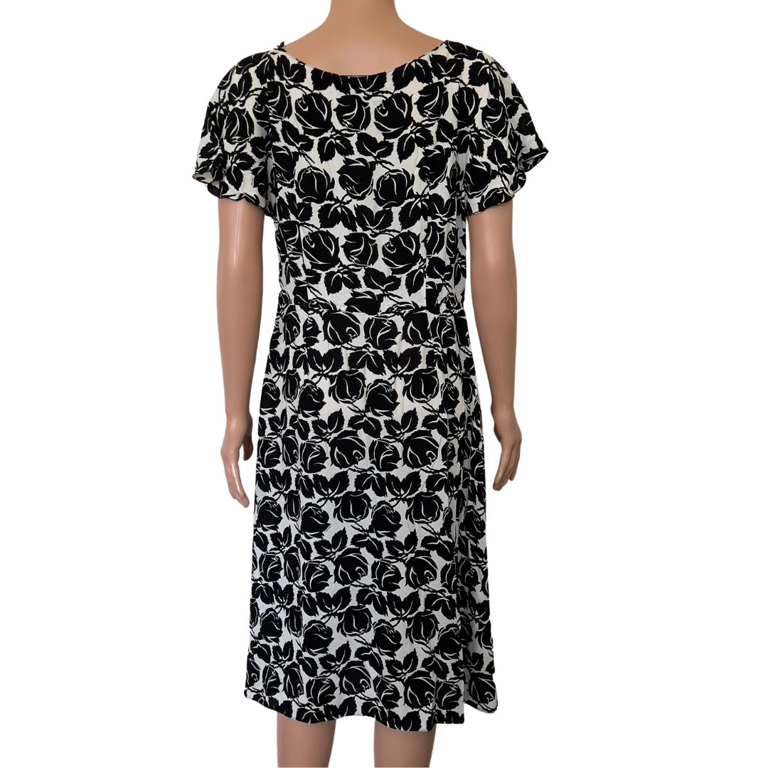 Prada Navy Floral Dress