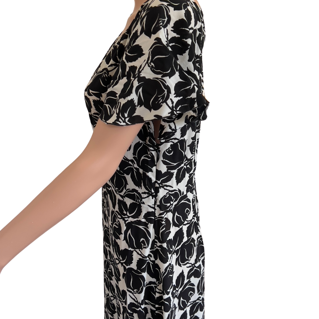 Prada Navy Floral Dress