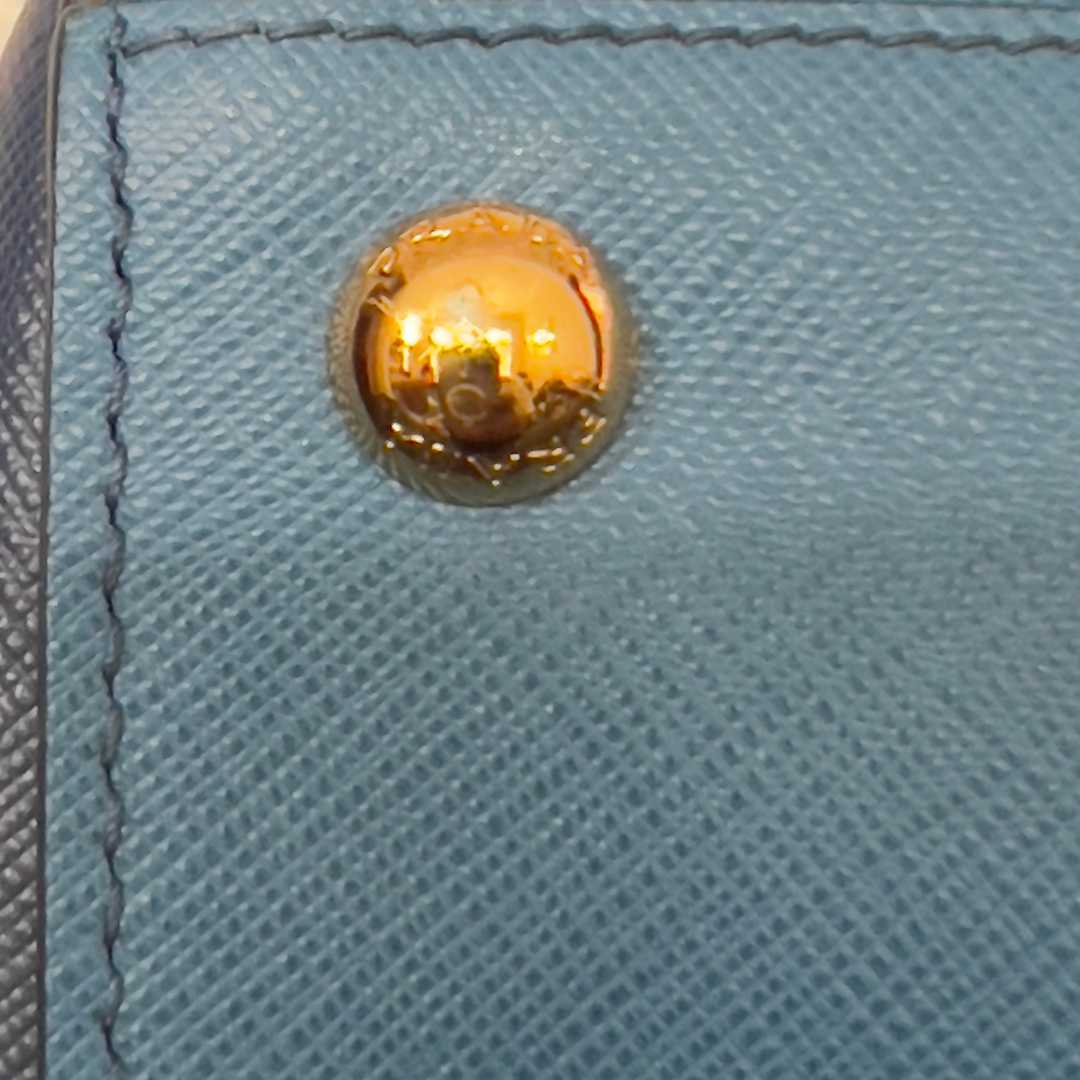 Prada Soft Calf Zip Convertible Tote