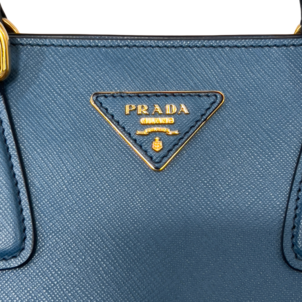 Prada Soft Calf Zip Convertible Tote