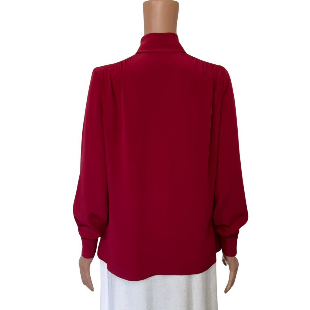 Vintage St. John Red Button Down Top