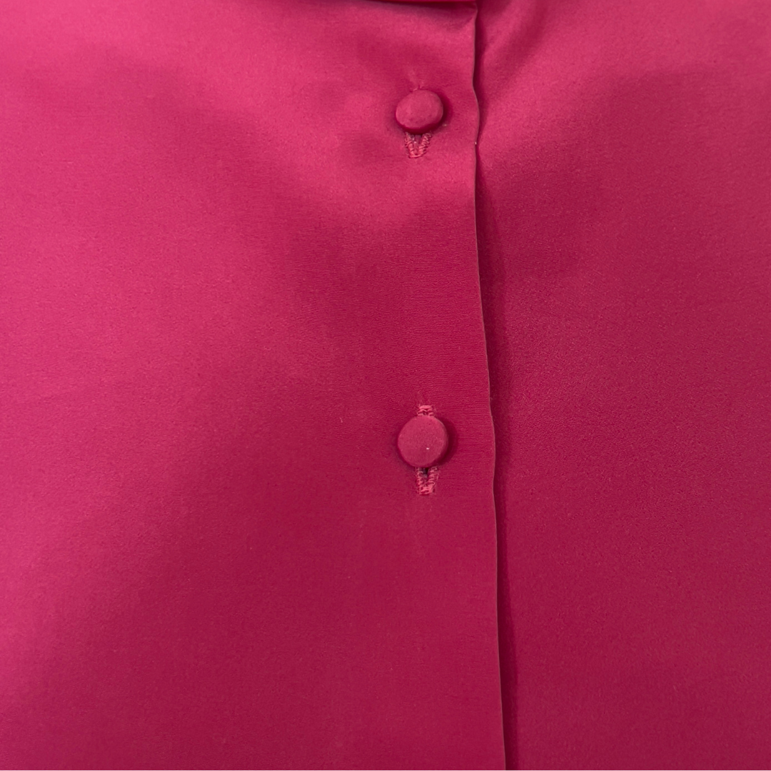 Vintage St. John Red Button Down Top