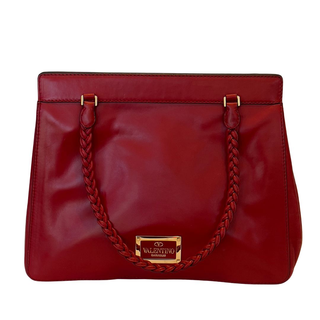 Valentino Garavani Vitello Demetra Satchel Bag