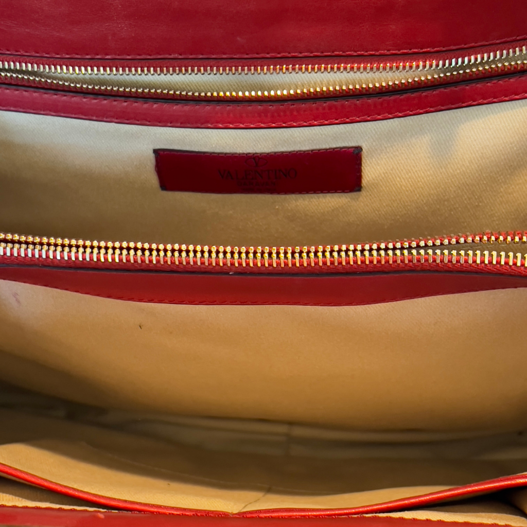 Valentino Garavani Vitello Demetra Satchel Bag